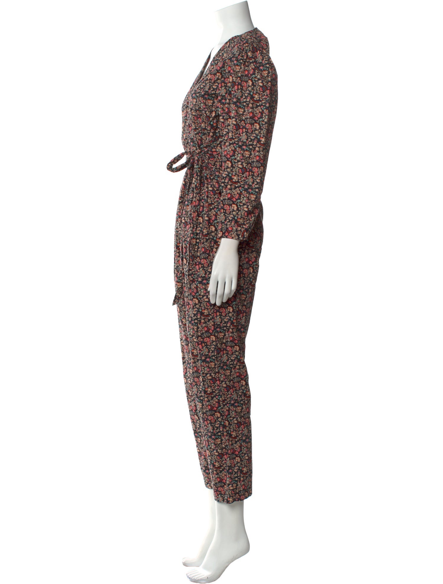 Rebecca Taylor Floral Print V-Neck Jumpsuit w/ Tags
