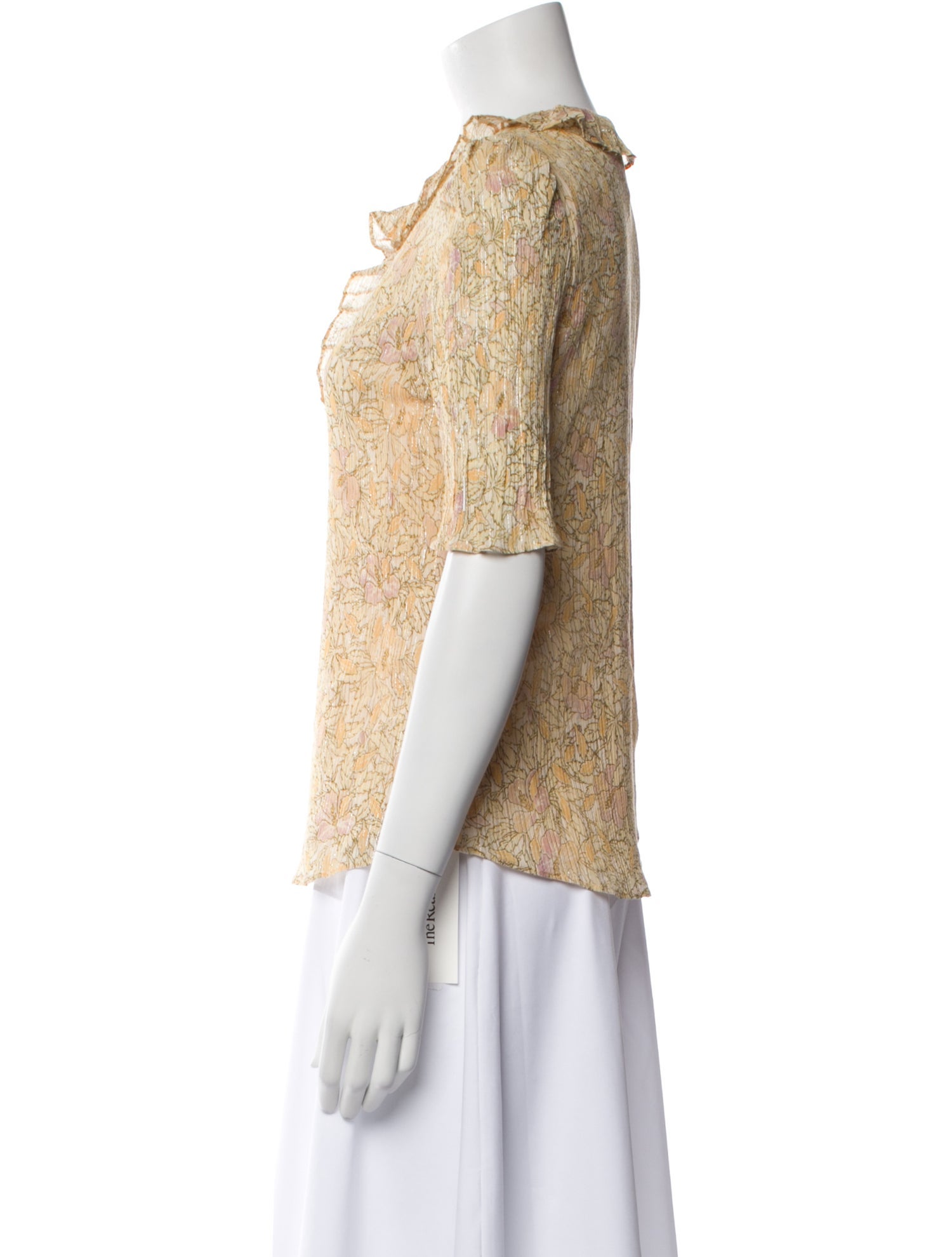 Rebecca Taylor Floral Print Crew Neck Blouse w/ Tags