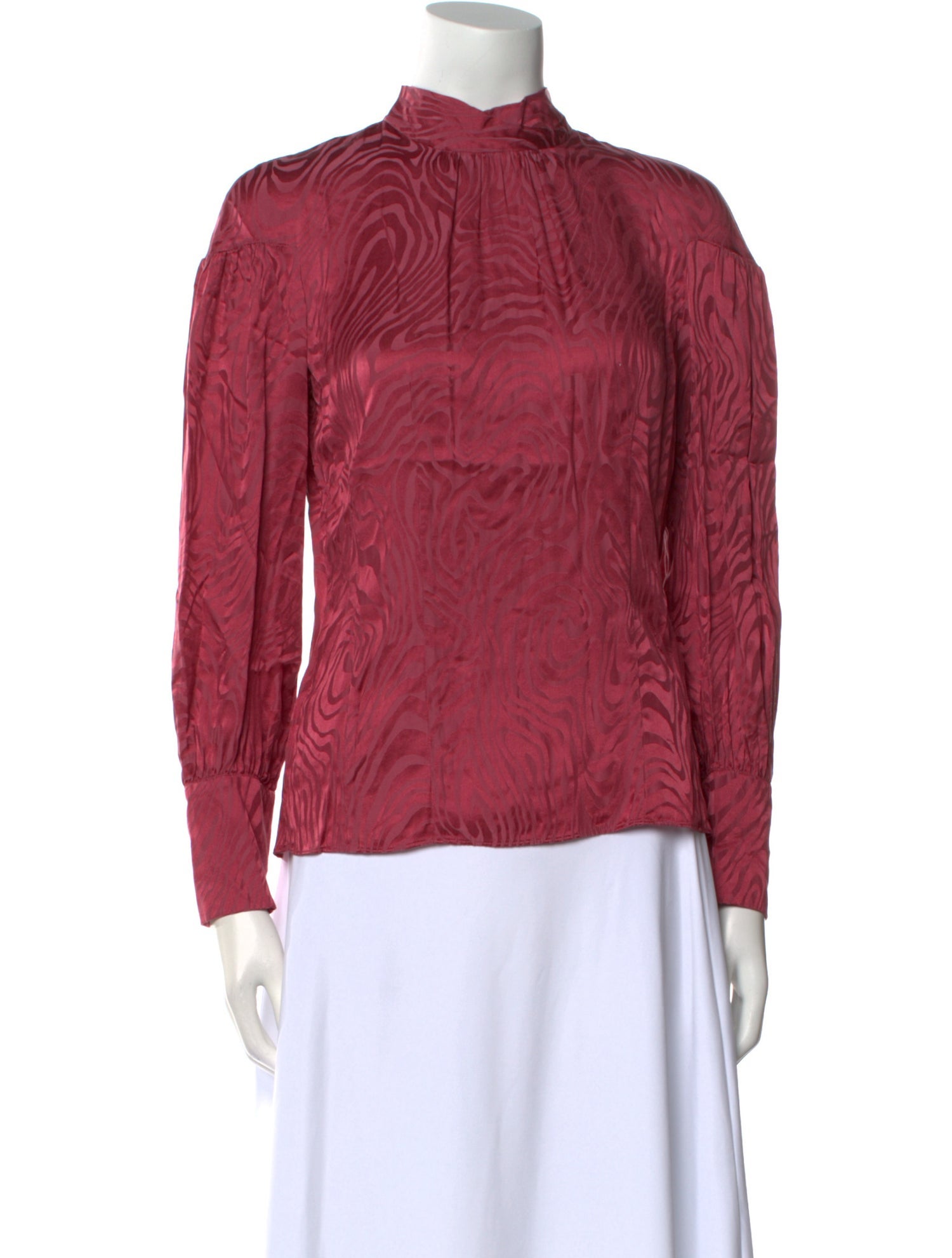 Rebecca Taylor Mock Neck Long Sleeve Blouse w/ Tags