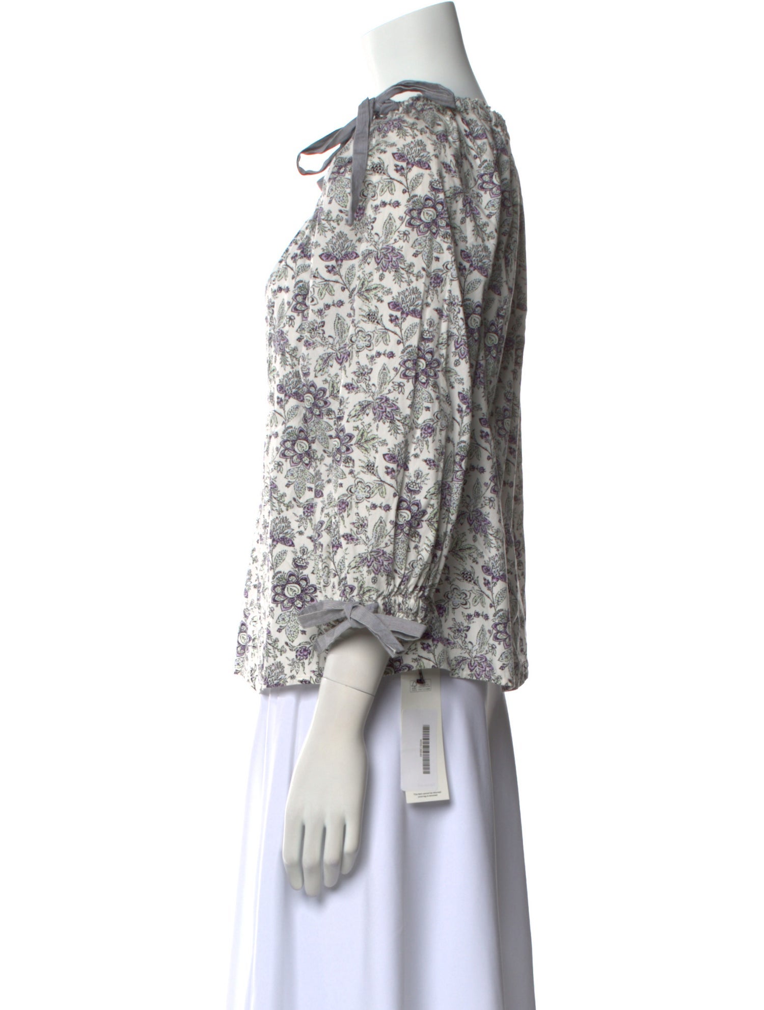 La Vie Rebecca Taylor Floral Print Scoop Neck Blouse w/ Tags