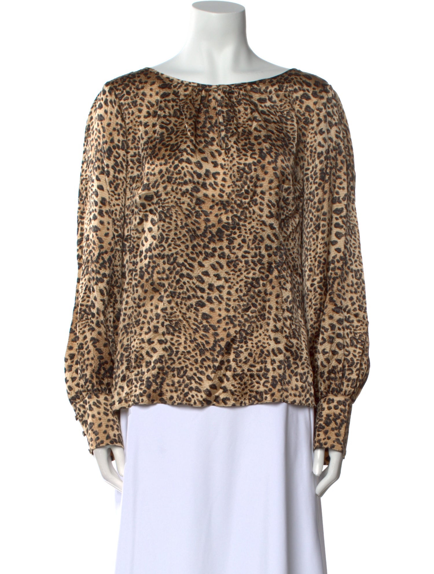 Rebecca Taylor Silk Animal Print Blouse w/ Tags