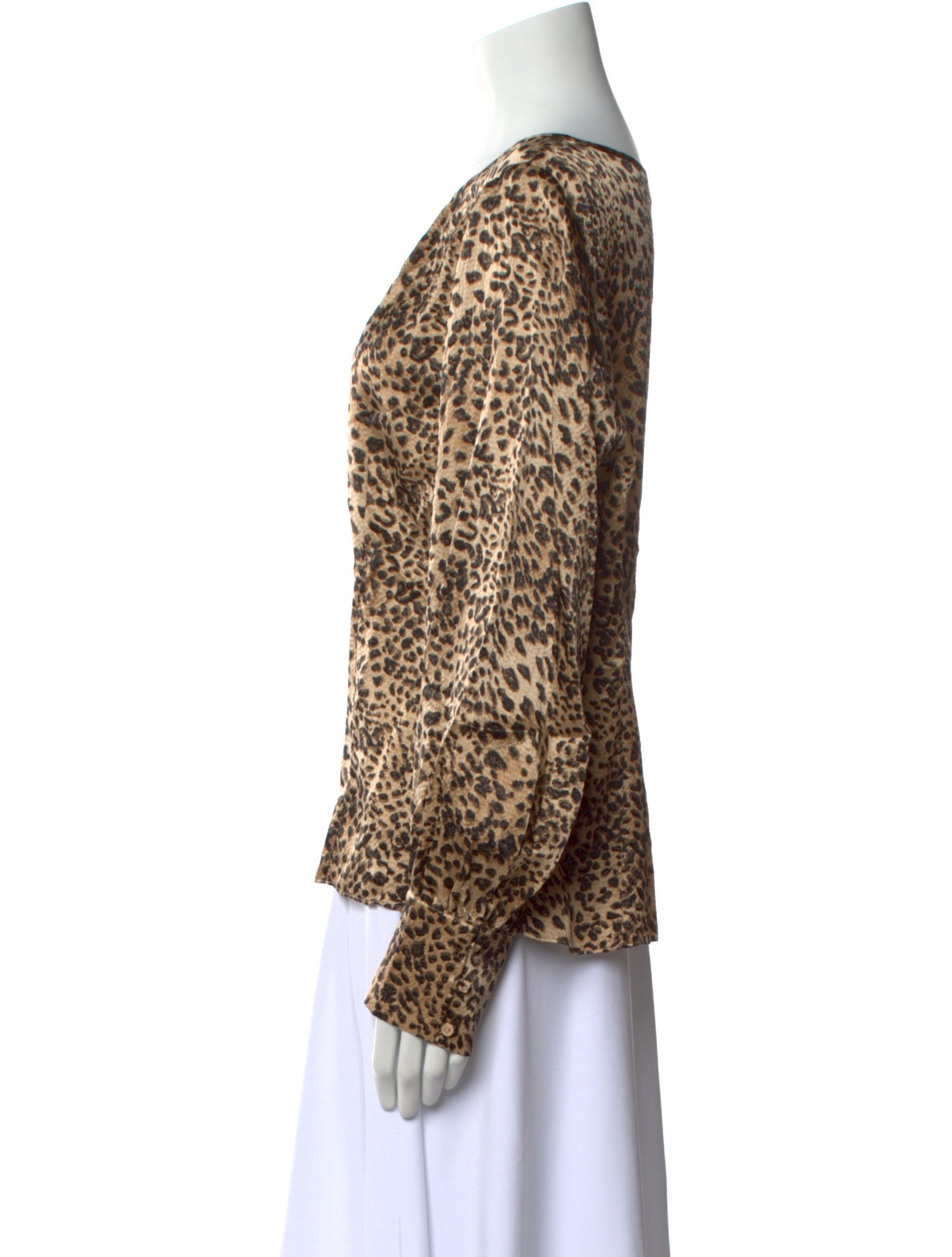 Rebecca Taylor Silk Animal Print Blouse w/ Tags