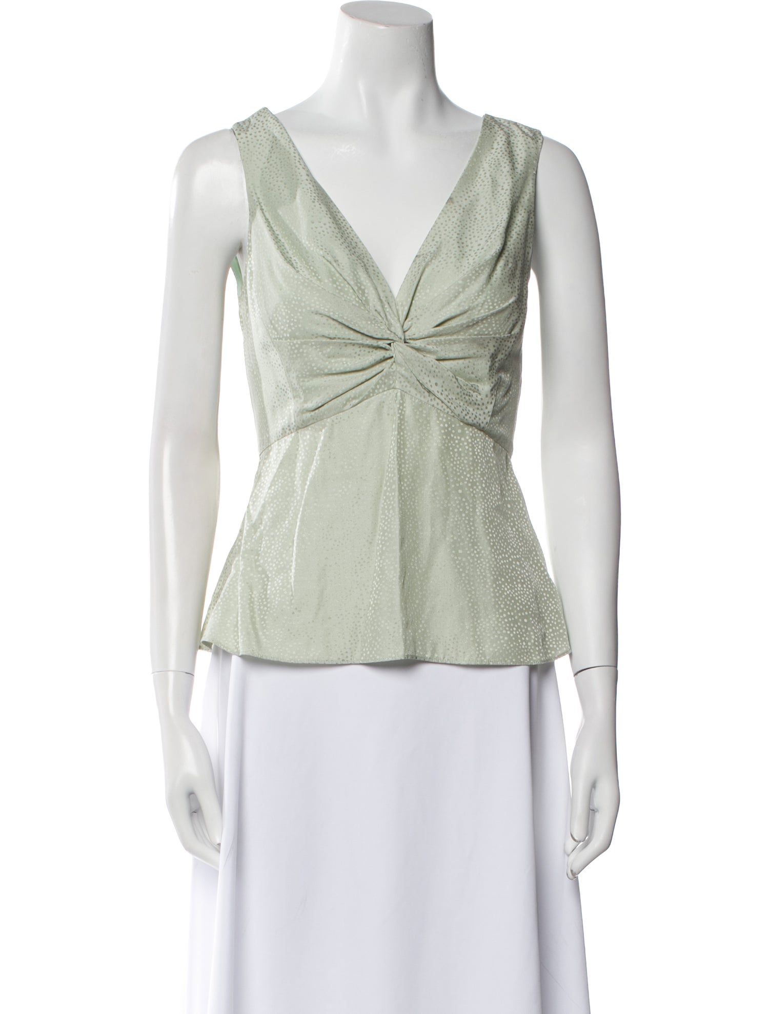Rebecca Taylor V-Neck Sleeveless Top