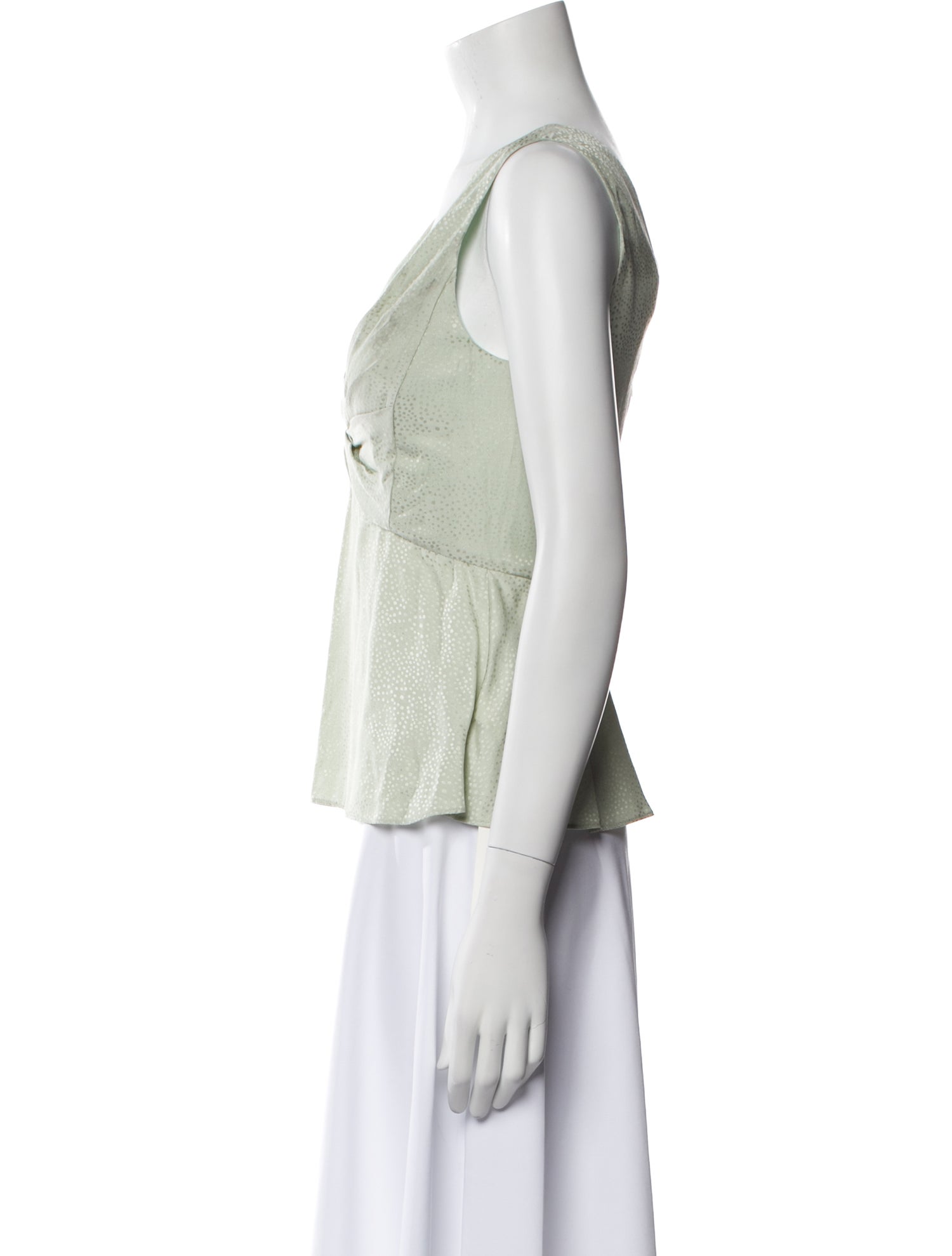 Rebecca Taylor V-Neck Sleeveless Top