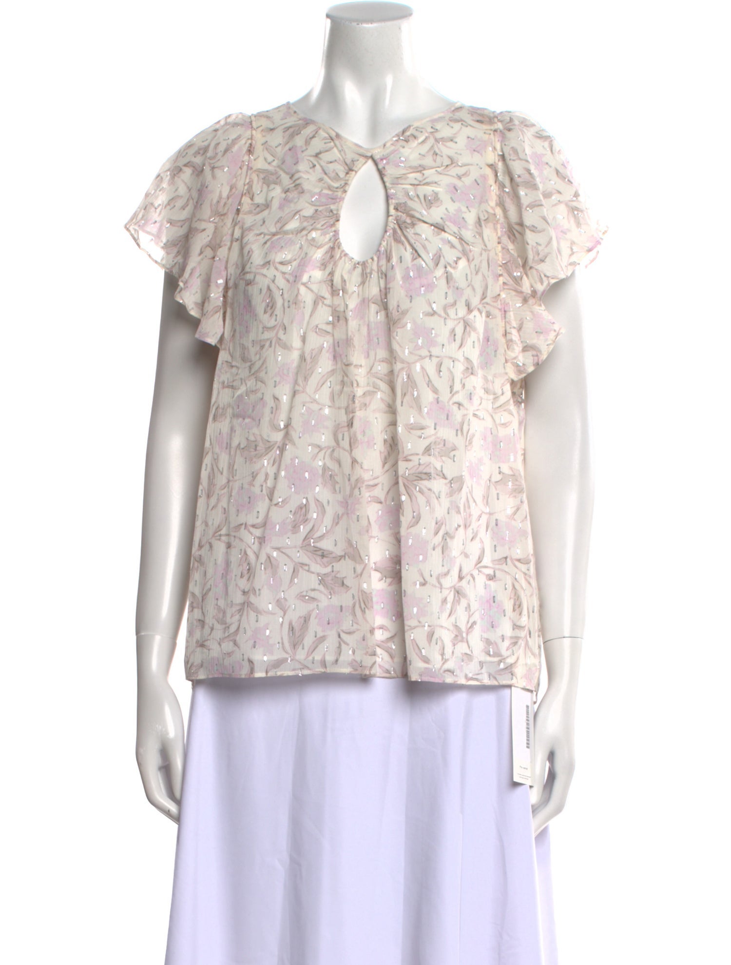 Rebecca Taylor Printed V-Neck Blouse