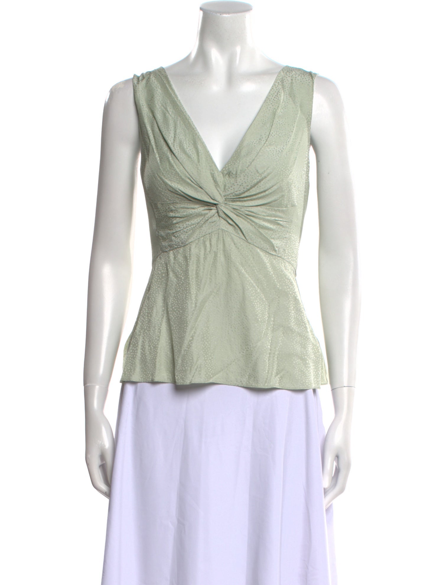 Rebecca Taylor V-Neck Sleeveless Top