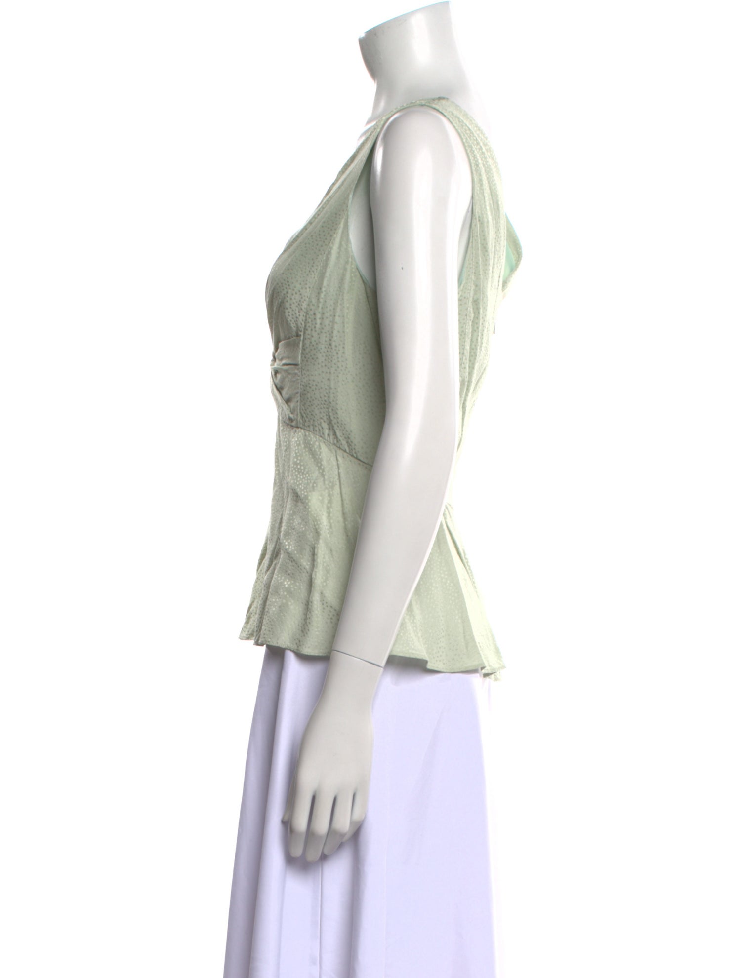 Rebecca Taylor V-Neck Sleeveless Top