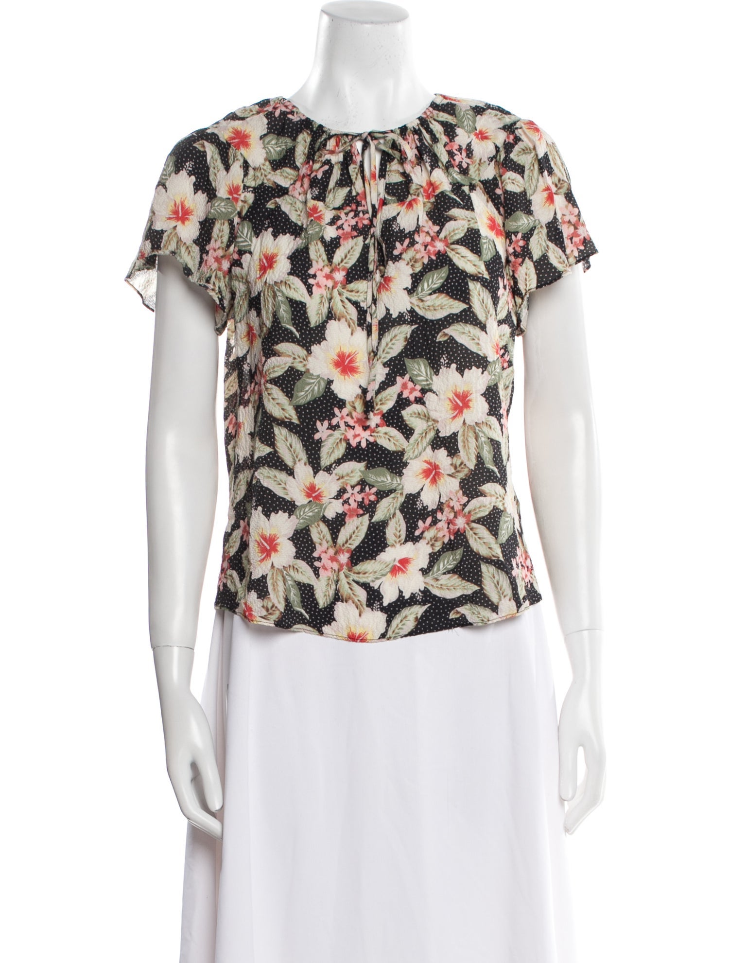 Rebecca Taylor Silk Floral Print Blouse w/ Tags