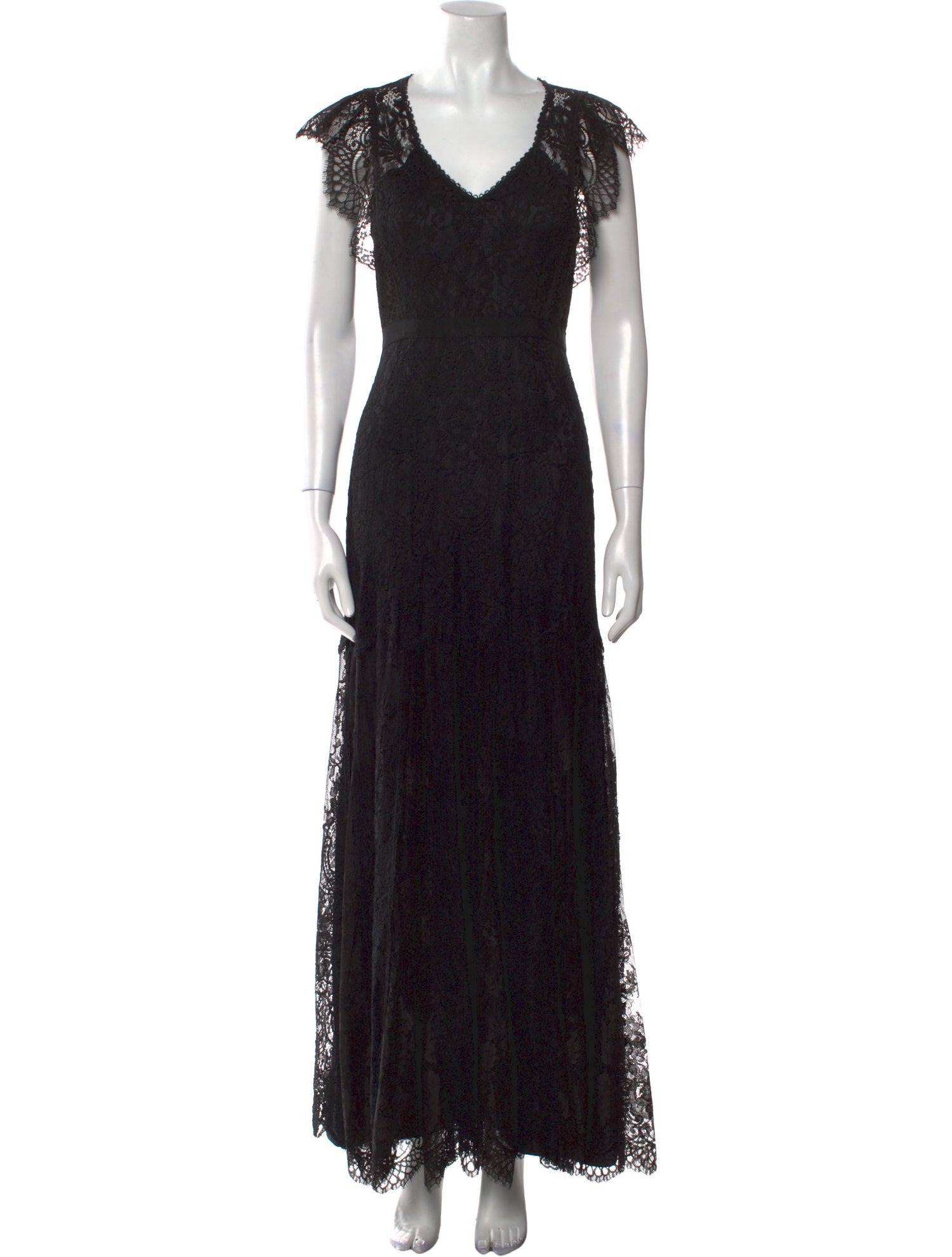 Rebecca Taylor Lace Pattern Long Dress