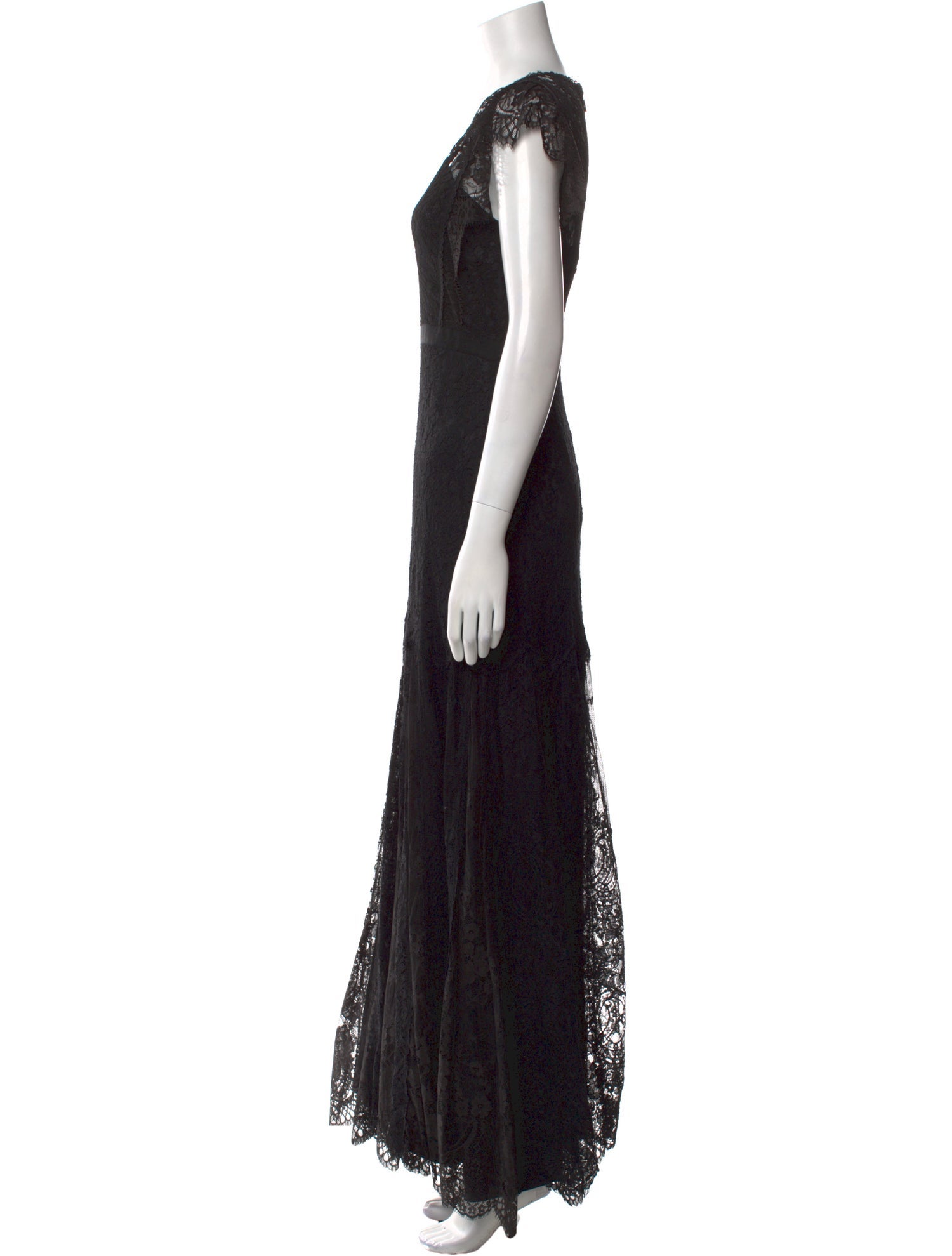 Rebecca Taylor Lace Pattern Long Dress