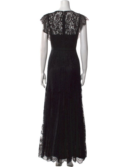 Rebecca Taylor Lace Pattern Long Dress