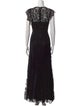 Rebecca Taylor Lace Pattern Long Dress