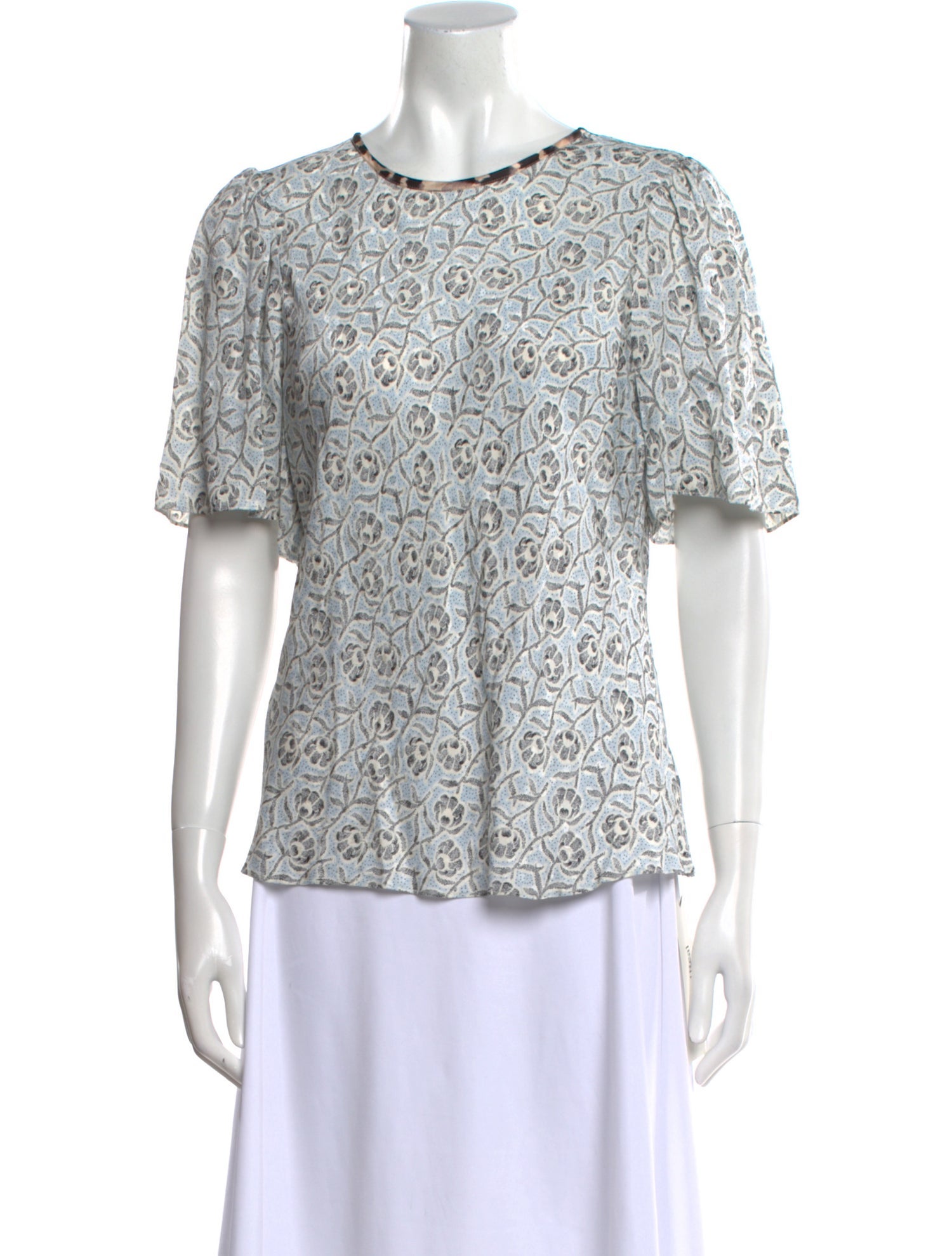 Rebecca Taylor Printed Crew Neck T-Shirt w/ Tags