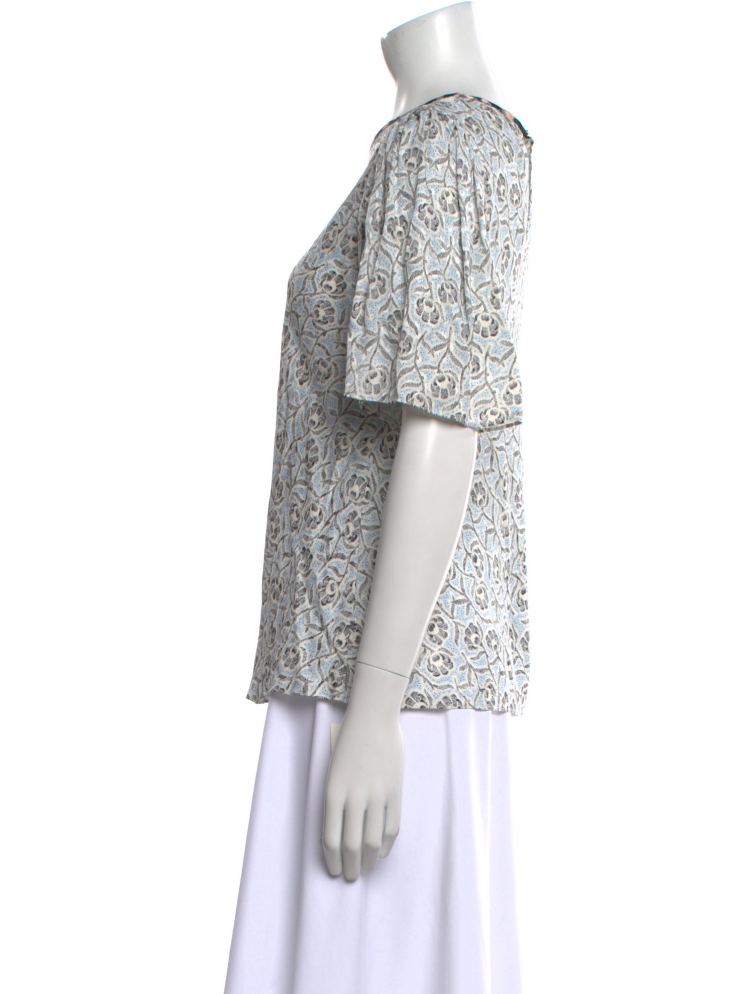 Rebecca Taylor Printed Crew Neck T-Shirt w/ Tags