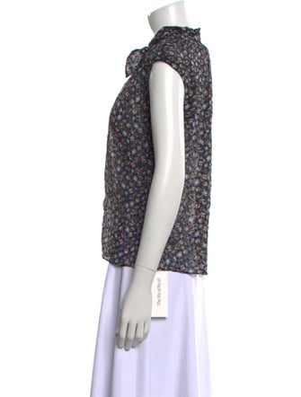 Rebecca Taylor Silk Floral Print Blouse