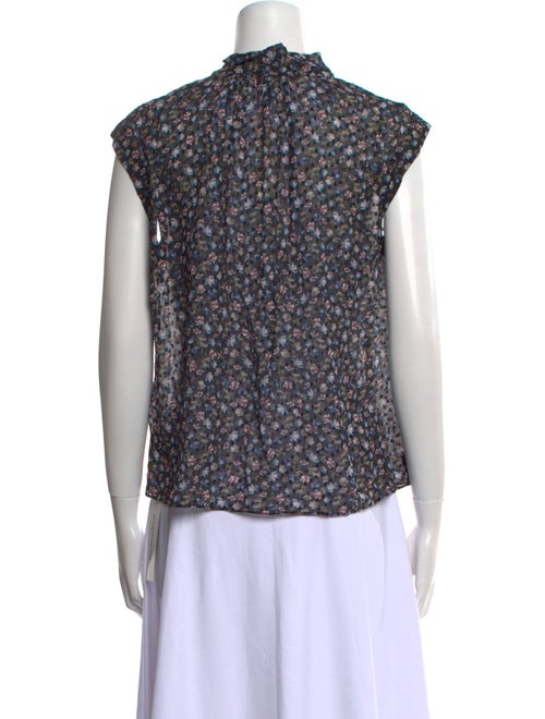 Rebecca Taylor Silk Floral Print Blouse