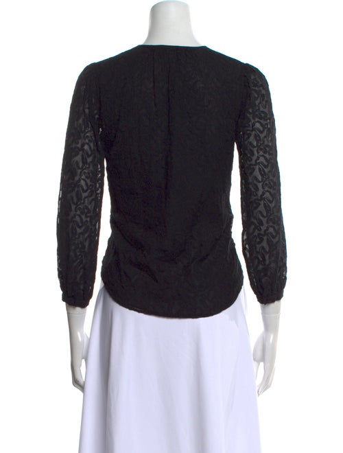 Rebecca Taylor Silk Animal Print Top