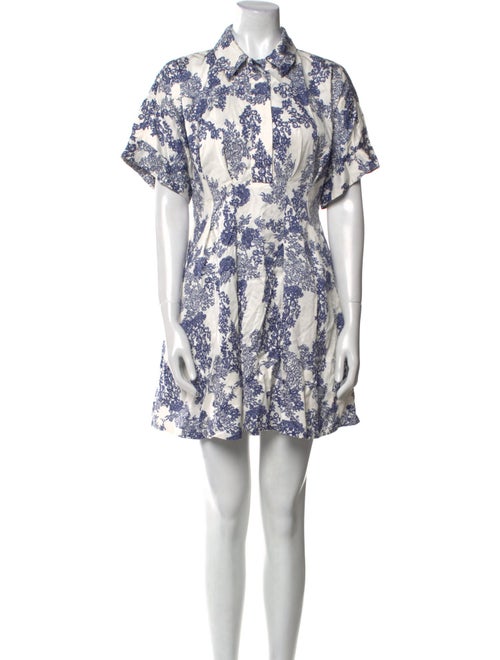 Rebecca Taylor Floral Print Mini Dress
