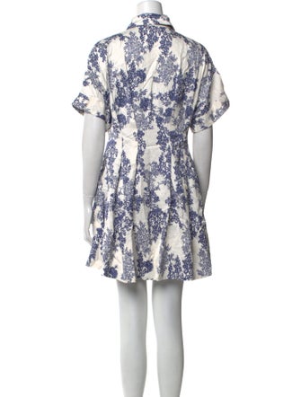 Rebecca Taylor Floral Print Mini Dress