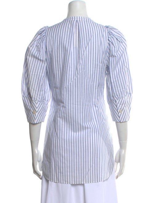Rebecca Taylor Striped V-Neck Tunic