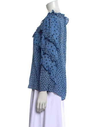 Rebecca Taylor Silk Printed Blouse