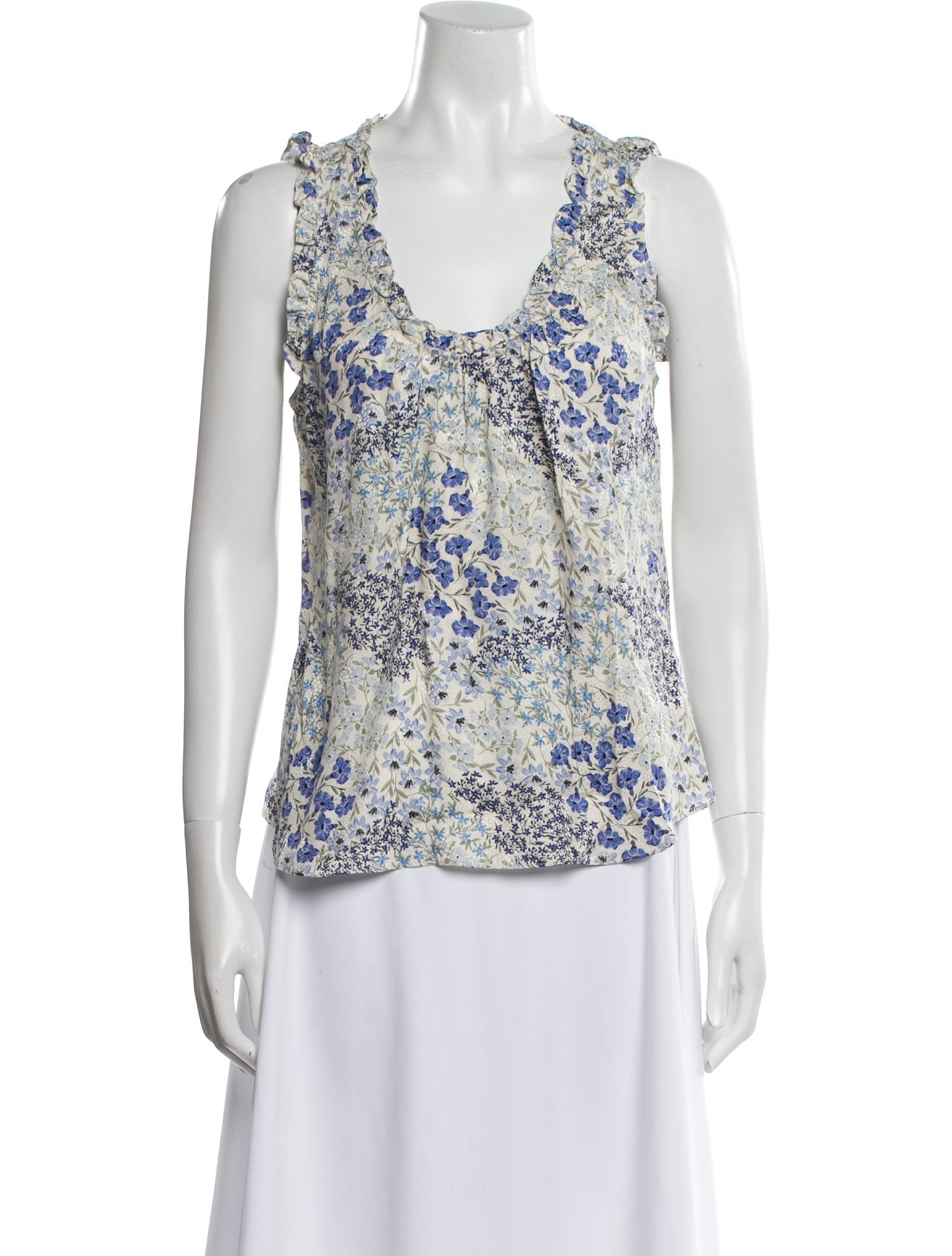 Rebecca Taylor Silk Floral Print Top w/ Tags