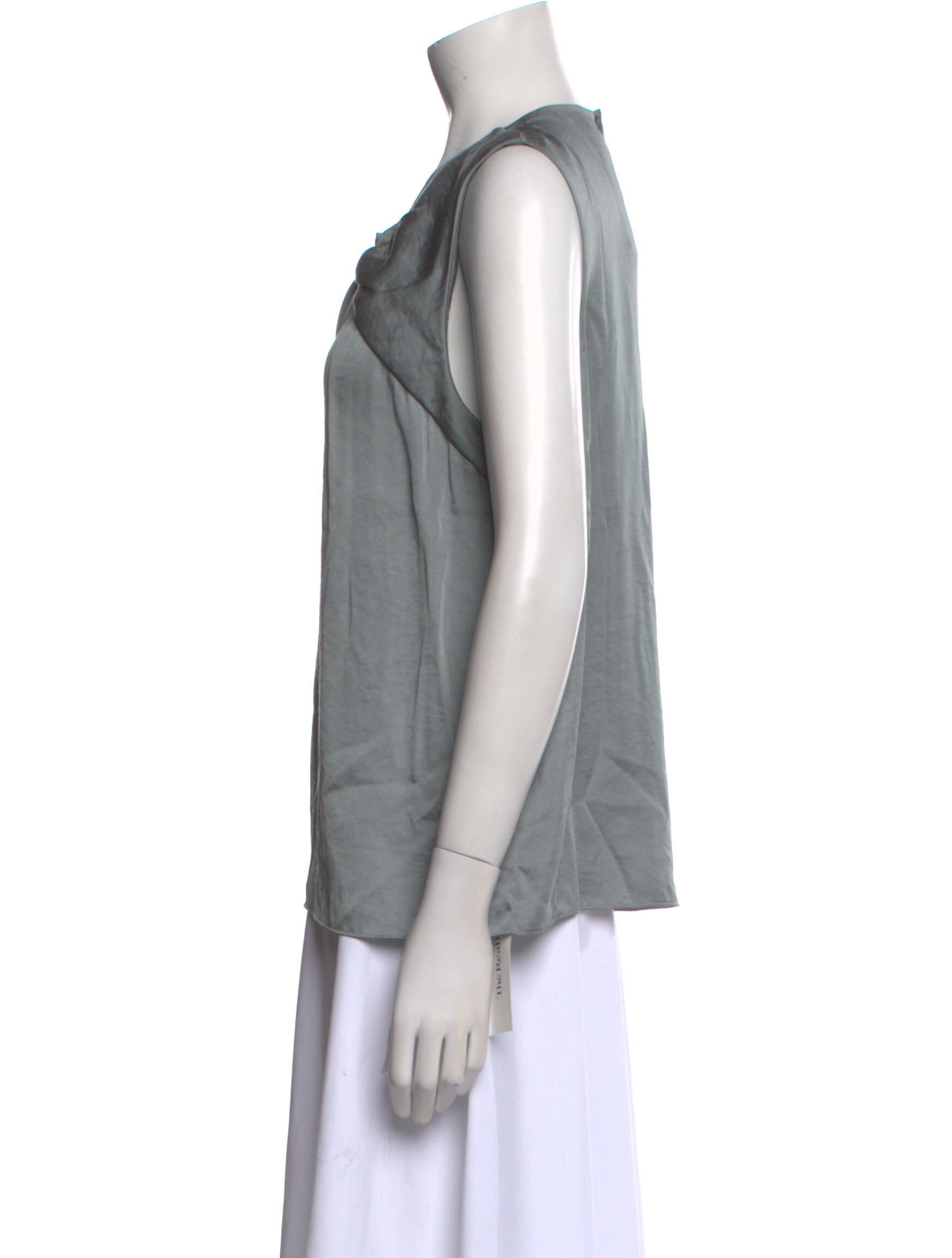 Rebecca Taylor V-Neck Sleeveless Blouse