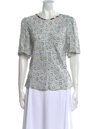 Rebecca Taylor Printed Crew Neck T-Shirt