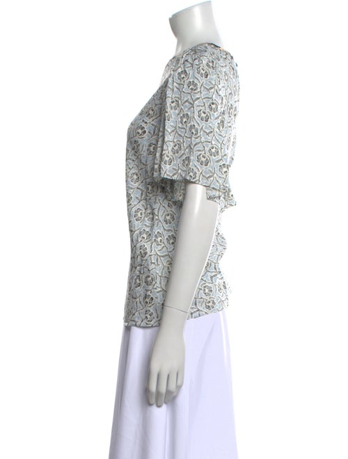 Rebecca Taylor Printed Crew Neck T-Shirt