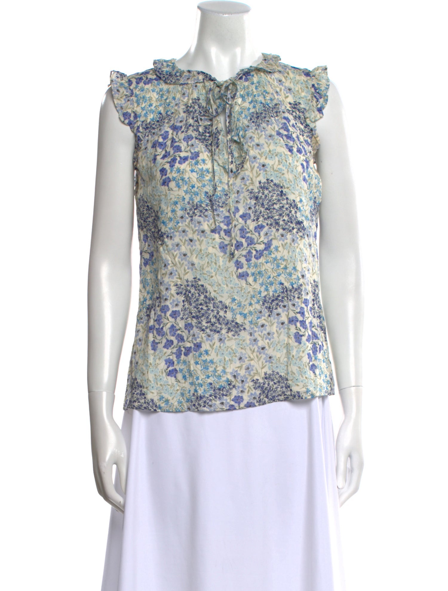 Rebecca Taylor Silk Floral Print Top
