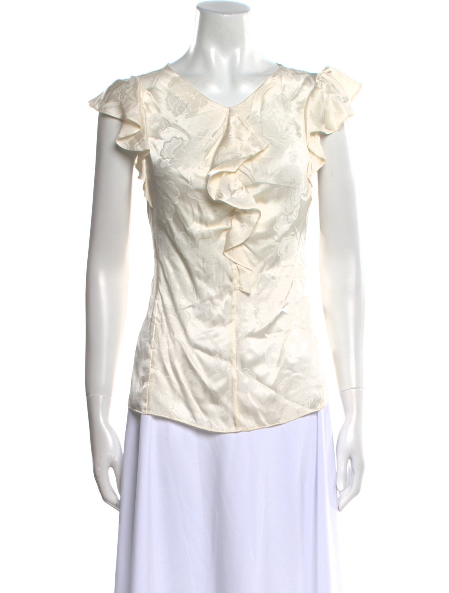 Rebecca Taylor V-Neck Short Sleeve Top