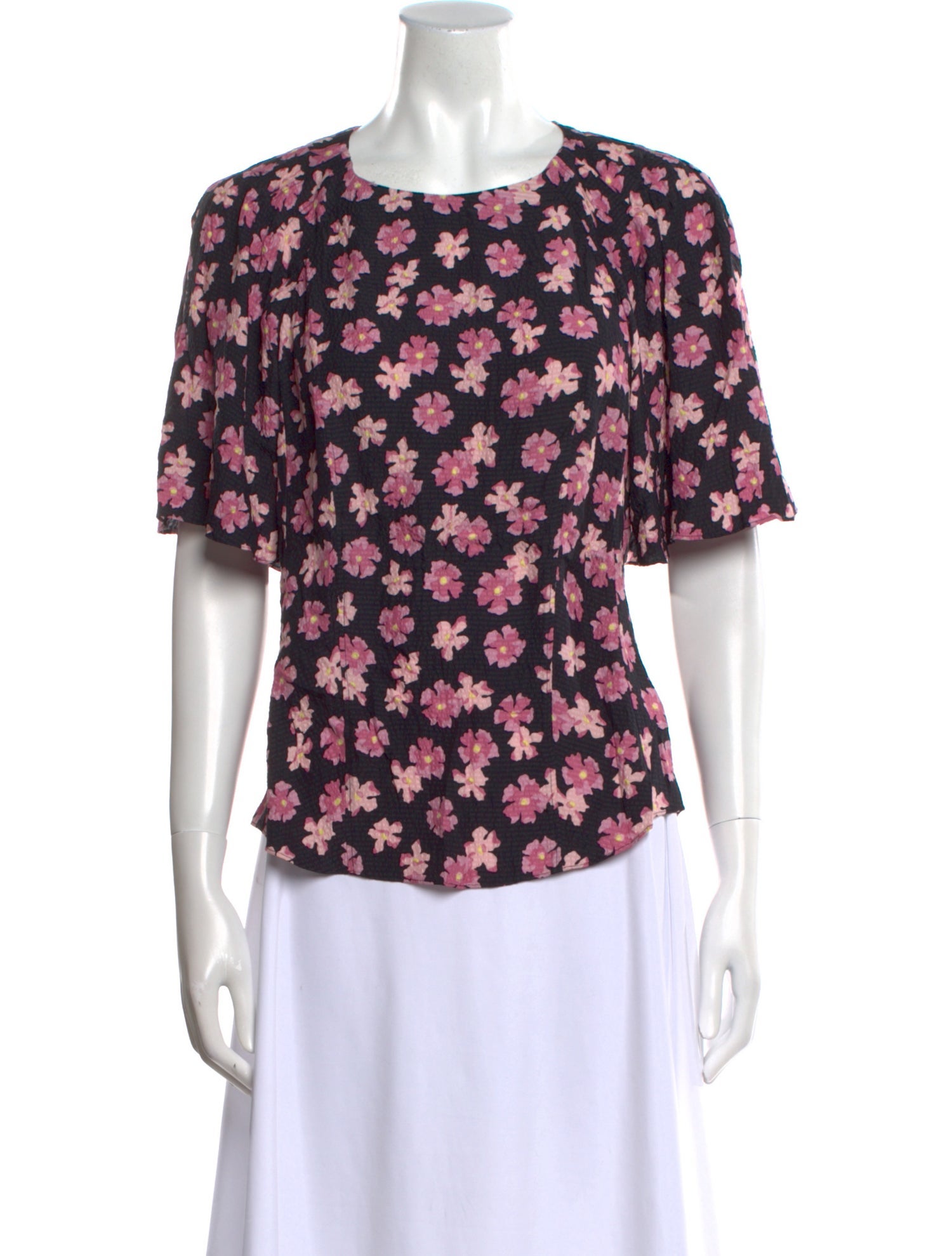 Rebecca Taylor Silk Floral Print Top w/ Tags