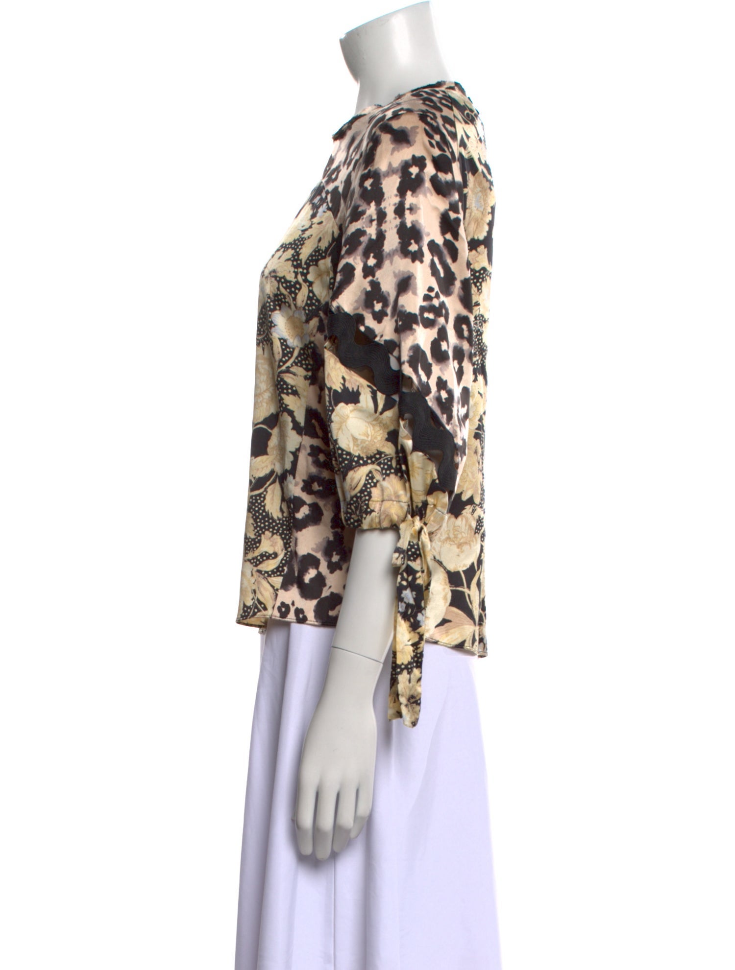 Rebecca Taylor Silk Floral Print Blouse