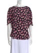 Rebecca Taylor Silk Floral Print Blouse