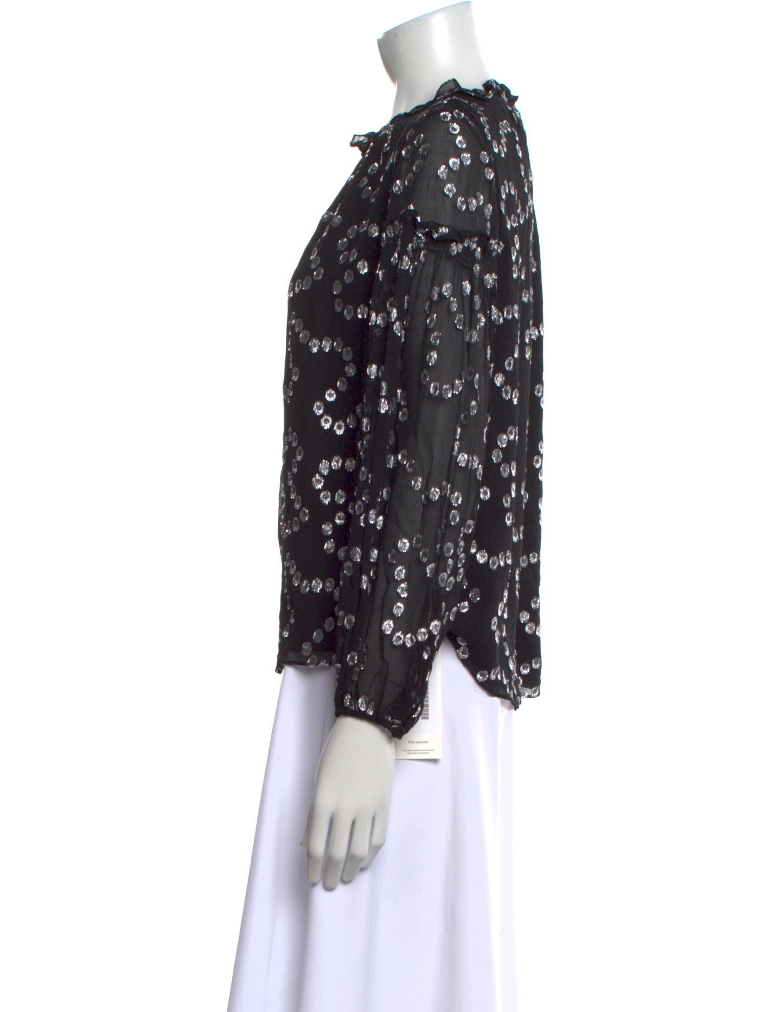 Rebecca Taylor Silk Patterned Blouse w/ Tags