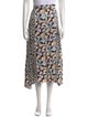 Rebecca Taylor Floral Print Midi Length Skirt