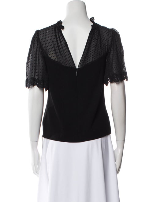 Rebecca Taylor Crew Neck Short Sleeve Top