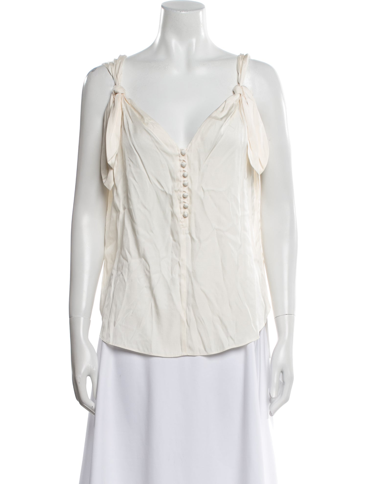 Rebecca Taylor V-Neck Sleeveless Blouse