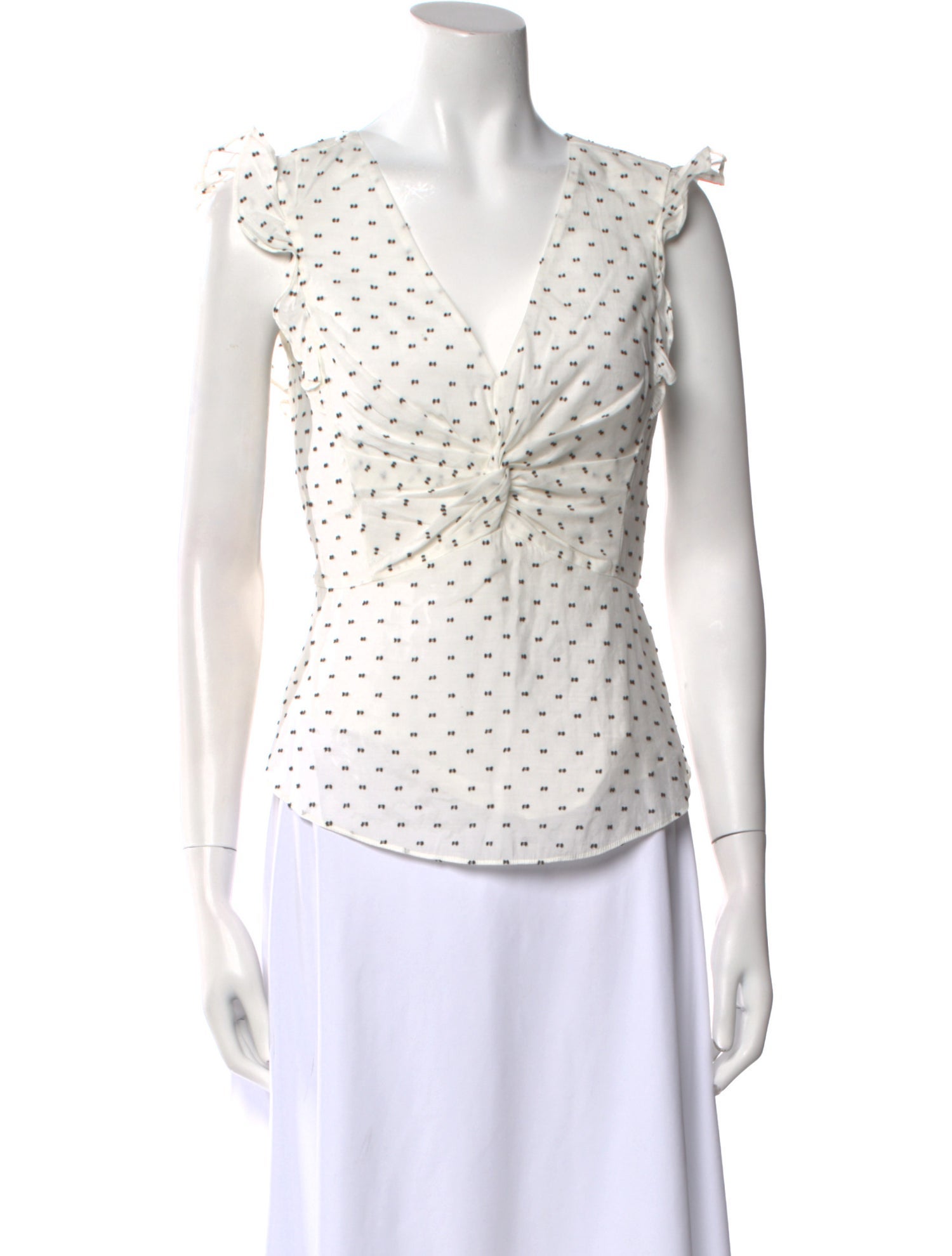 Rebecca Taylor Printed V-Neck Top