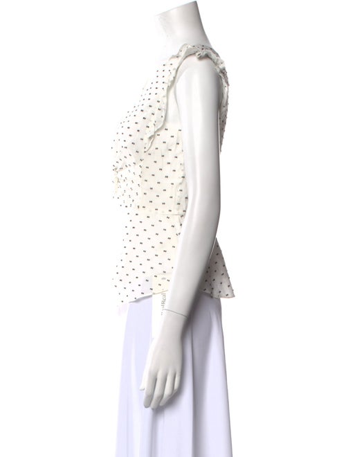 Rebecca Taylor Printed V-Neck Top