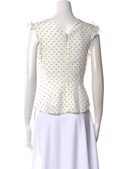 Rebecca Taylor Printed V-Neck Top