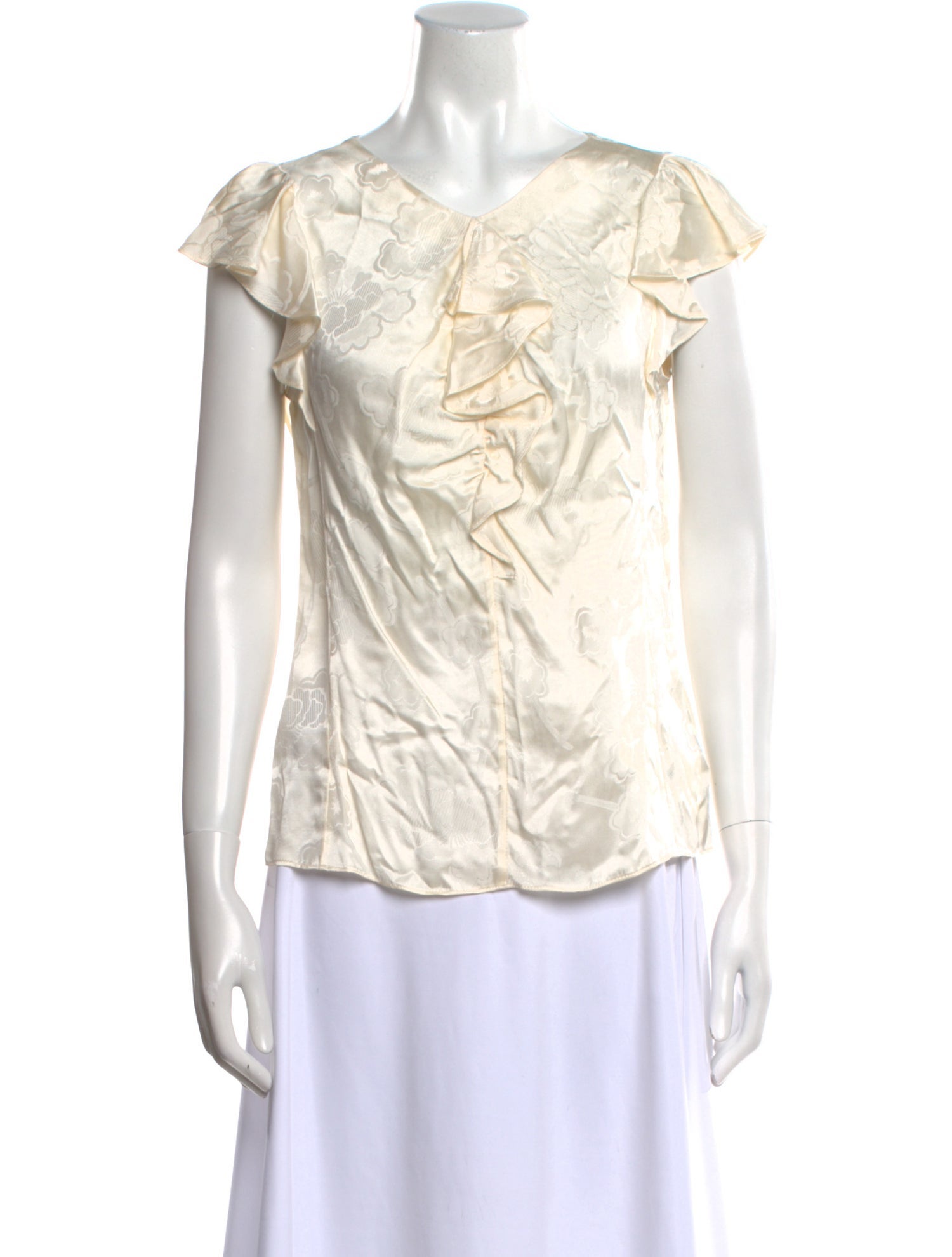 Rebecca Taylor V-Neck Short Sleeve Blouse w/ Tags