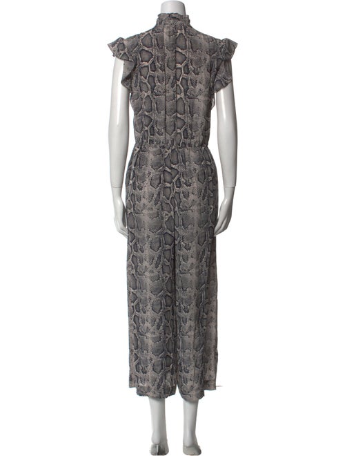 Rebecca Taylor Silk Animal Print Jumpsuit