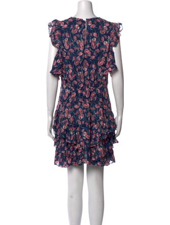 Rebecca Taylor Floral Print Mini Dress