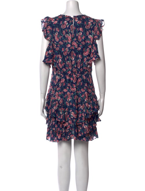 Rebecca Taylor Floral Print Mini Dress