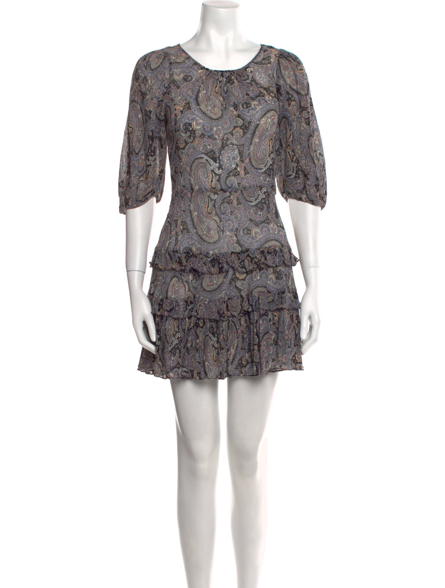 Rebecca Taylor Paisley Print Mini Dress