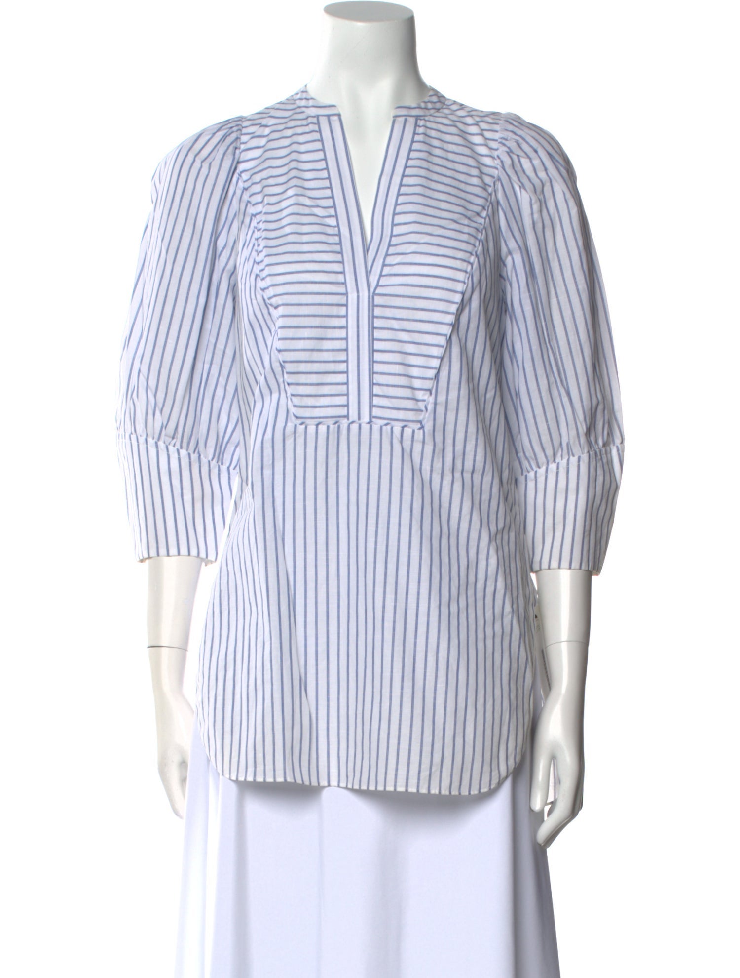 Rebecca Taylor Striped V-Neck Tunic w/ Tags