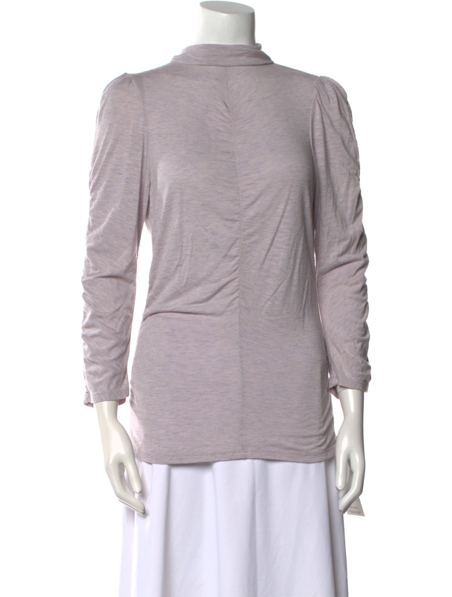 Rebecca Taylor Mock Neck Three-Quarter Sleeve Top