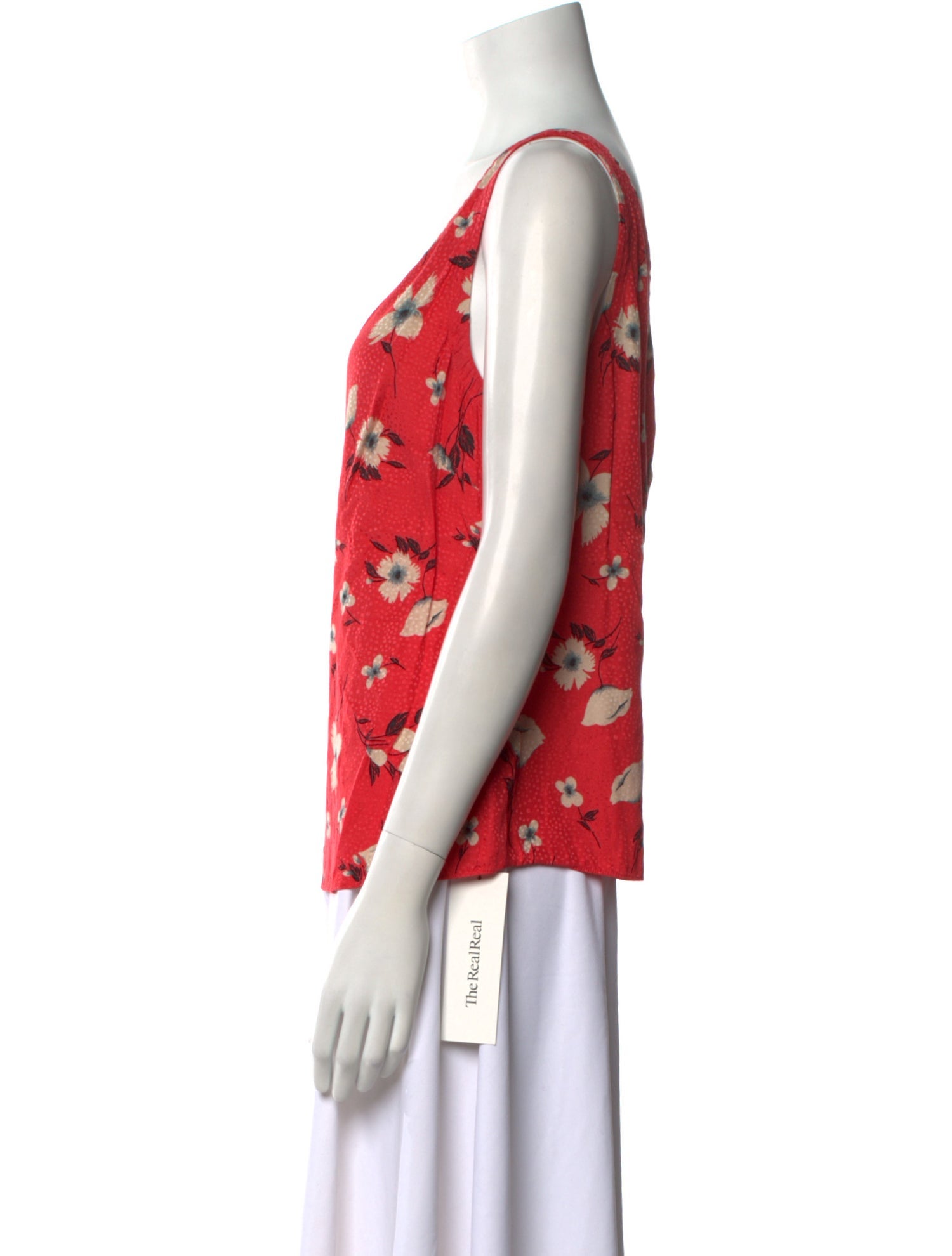 Rebecca Taylor Floral Print V-Neck Blouse