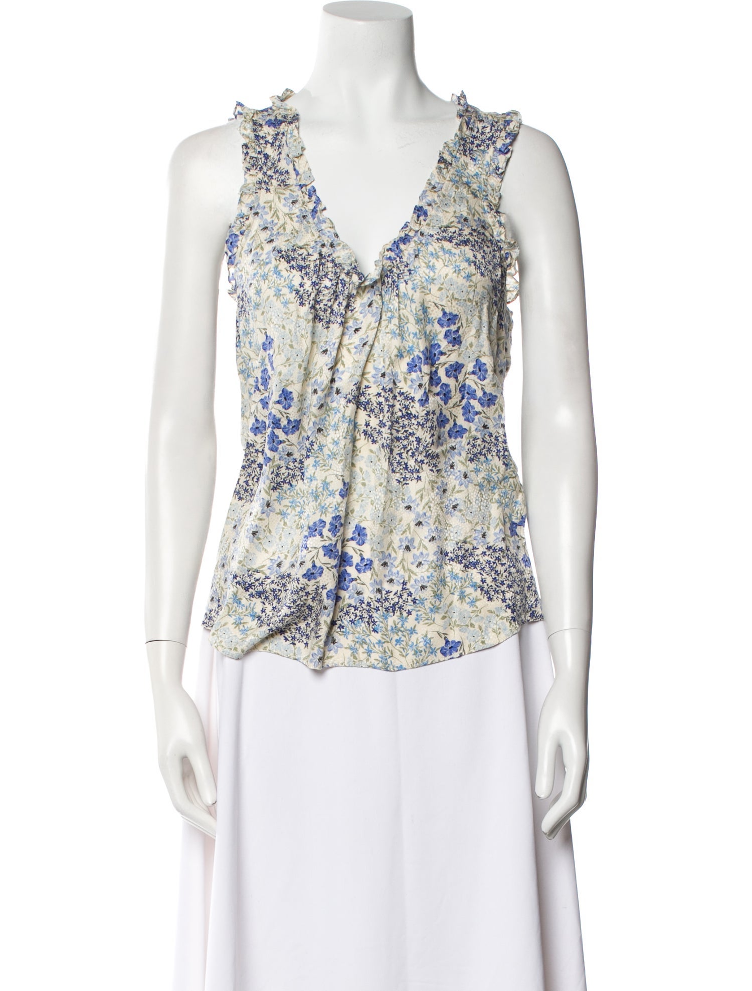 Rebecca Taylor Silk Floral Print Blouse